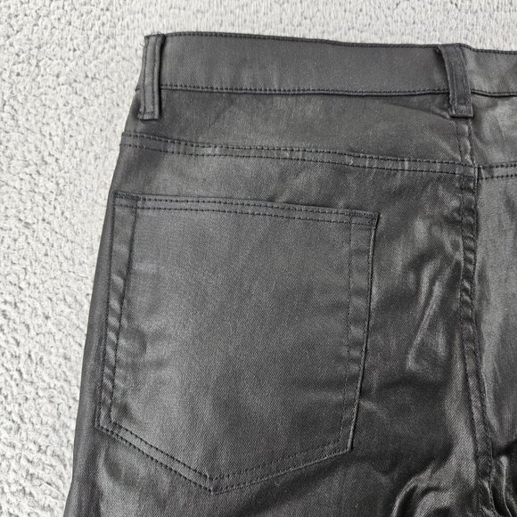 mnml Jeans Mens 38 Black X125 Stretch Denim Distressed Ripped‎ Knees Slim Fit - Picture 14 of 16